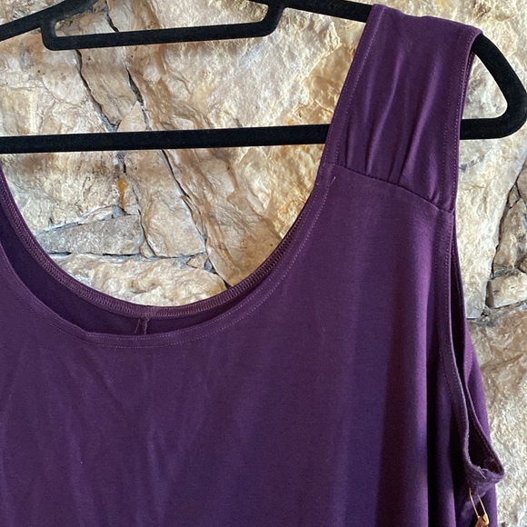 Deep purple bamboo tank - 1X - NWT - Picture 2 of 3